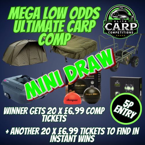 MEGA LOW ODDS ULTIMATE CARP COMP 5P MINI DRAW #2