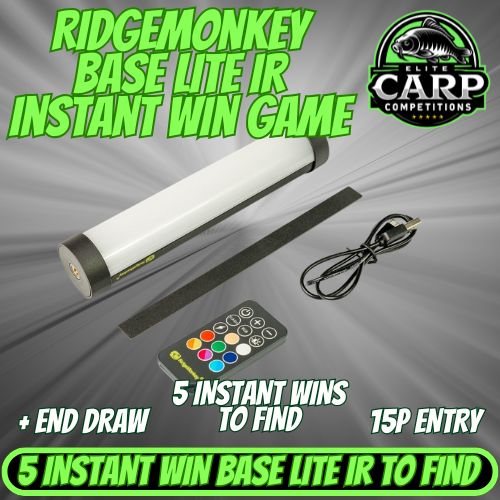 RIDGE MONKEY BASE LITE IR INSTANT WIN GAME + END DRAW