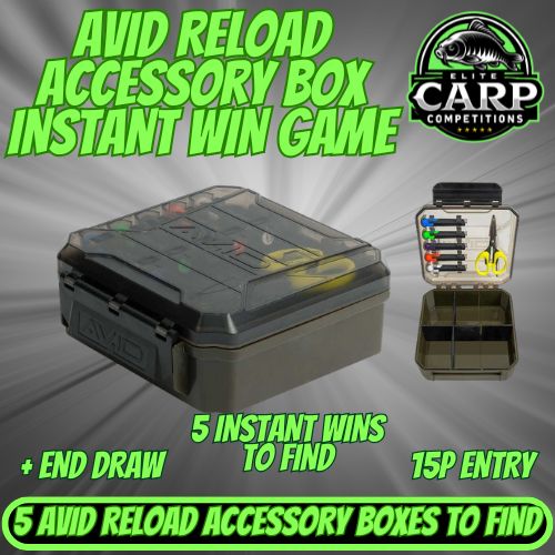AVID RELOAD ACCESSORY BOX INSTANT WIN GAME + END DRAW