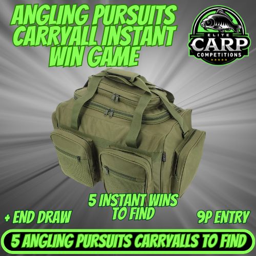 ANGLING PURSUITS CARRYALL INSTANT WIN GAME + END DRAW