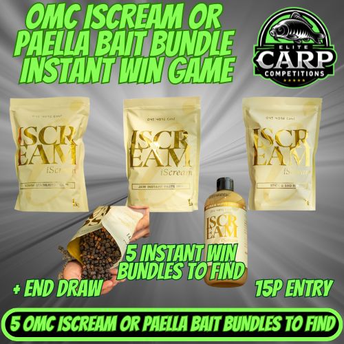 OMC ISCREAM OR PAELLA BAIT BUNDLE INSTANT WIN GAME + END DRAW