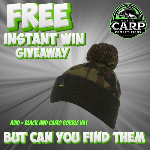 FREE INSTANT WIN GIVEAWAY AVID BLACK/CAMO BOBBLE HAT