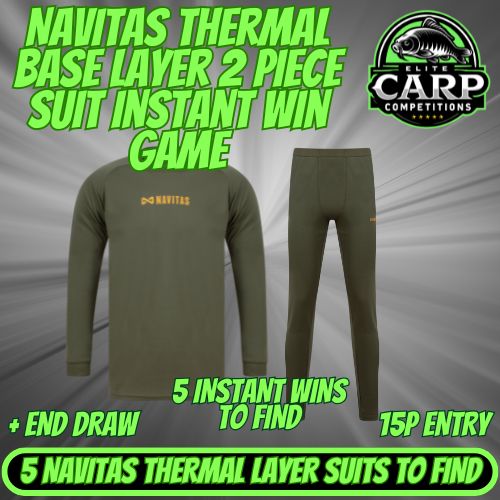 NAVITAS THERMAL BASE LAYER 2 PIECE SUIT INSTANT WIN GAME + END DRAW