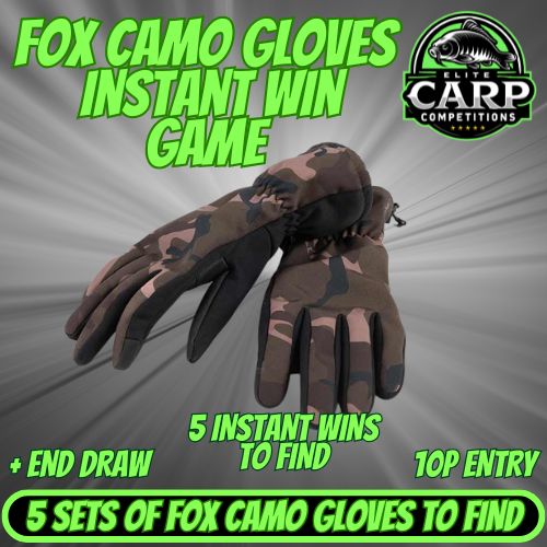 FOX CAMO GLOVES INSTANT WIN GAME + END DRAW