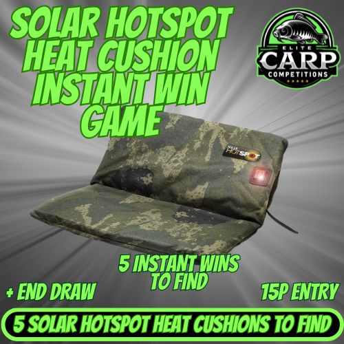 SOLAR HOTSPOT HEAT CUSHION INSTANT WIN GAME + END DRAW