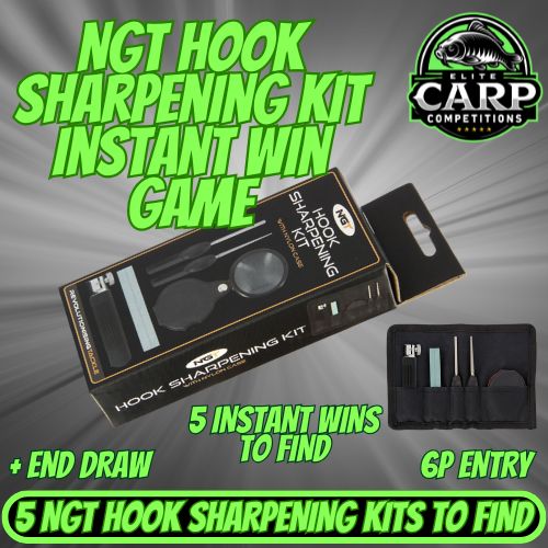 NGT HOOK SHARPENING KIT INSTANT WIN GAME + END DRAW