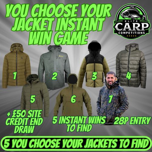 YOU CHOOSE YOUR YOUR JACKET INSTANT WIN GAME + END DRAW