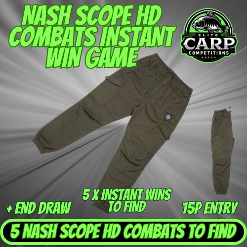 NASH SCOPE HD COMBATS INSTANT WIN GAME + END DRAW
