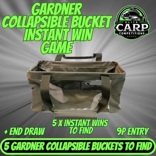 GARDNER COLLAPSIBLE BUCKET INSTANT WIN GAME + END DRAW