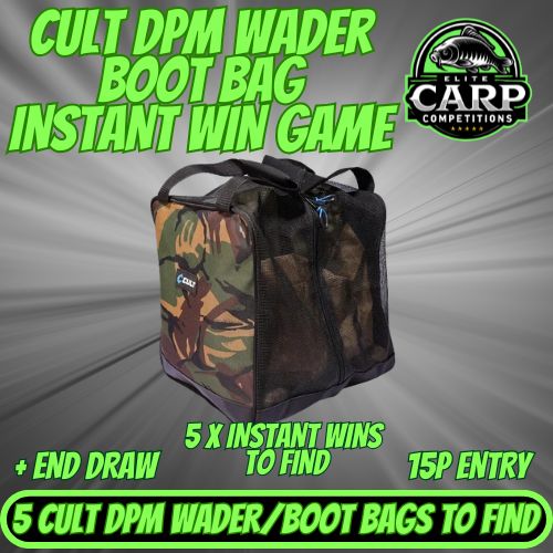 CULT DPM WADER BOOT BAG INSTANT WIN GAME + END DRAW