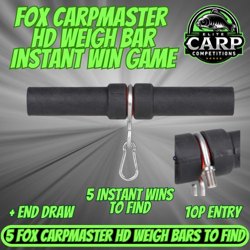 FOX CARPMASTER HD WEIGH BAR INSTANT WIN GAME + END DRAW