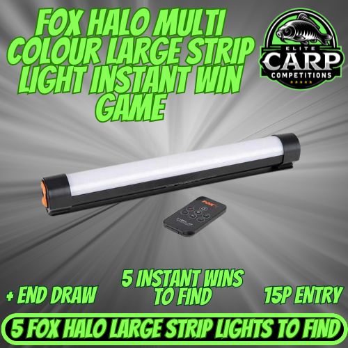FOX HALO MULTI COLOUR LARGE STRIP LIGHT INSTANT WIN GAME + END DRAW