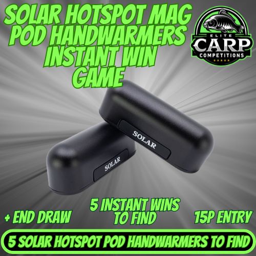 SOLAR HOTSPOT MAG POD HANDWARMERS INSTANT WIN GAME + END DRAW